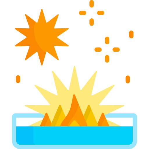 Chemical reaction tools science chemical reaction icon