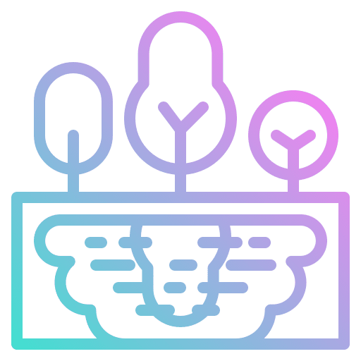 Tree yard garden tree icon