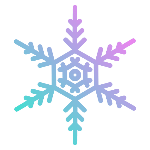Snowflake winter ice christmas icon