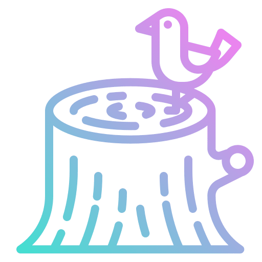 Wood lumber nature woodland icon