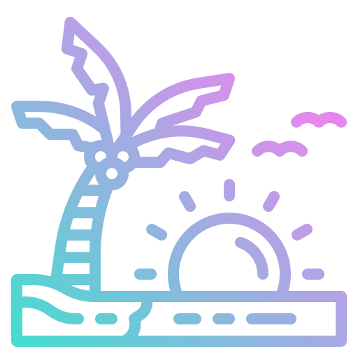 Sunset ocean sunset nature icon