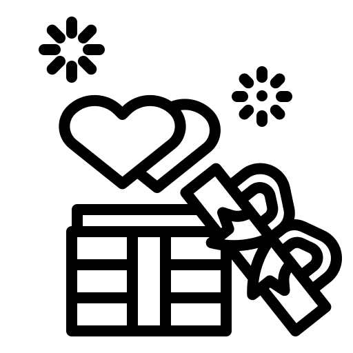 Gift box gift box love souvenir icon