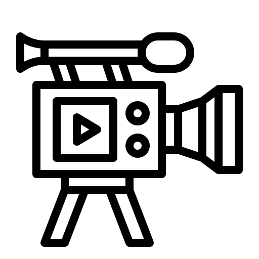 Video camera cinema camera film video camera icon