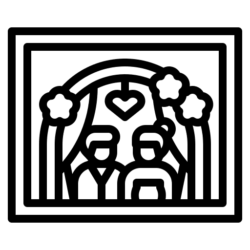 Wedding photos love and romance wedding photos family icon