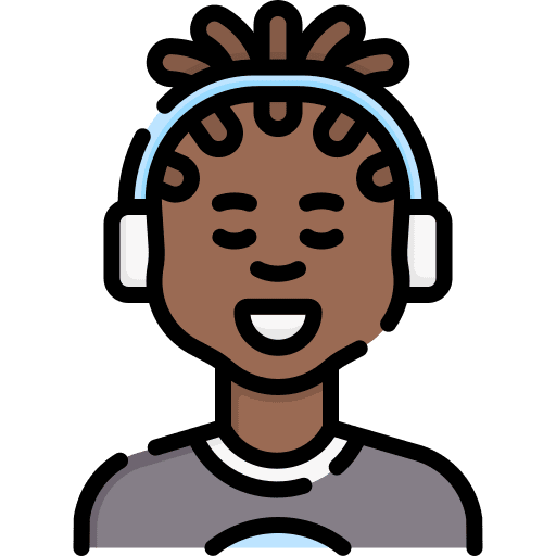 Boy brown hair user child icon