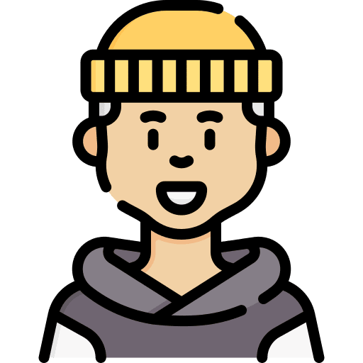 Boy hat caucasian kid and baby icon