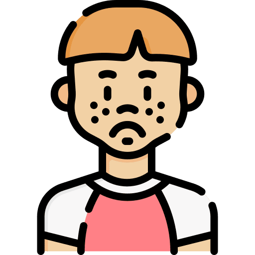 Boy unhappy boy kid and baby icon