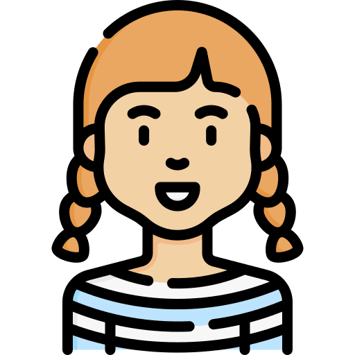 Girl girl braids kid and baby icon