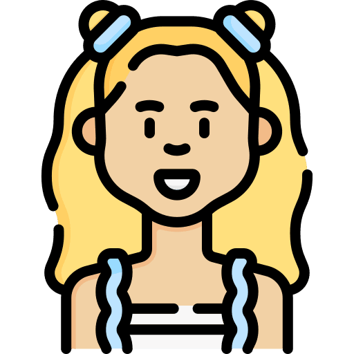 Girl girl child happy icon