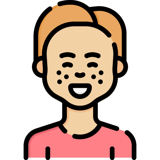 Boy caucasian kid avatar icon