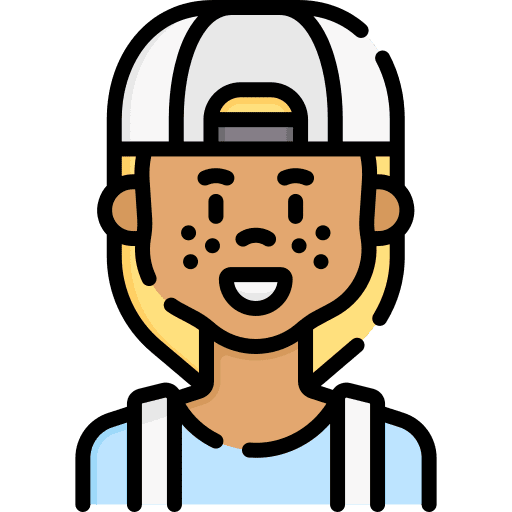 Girl kid child avatar icon