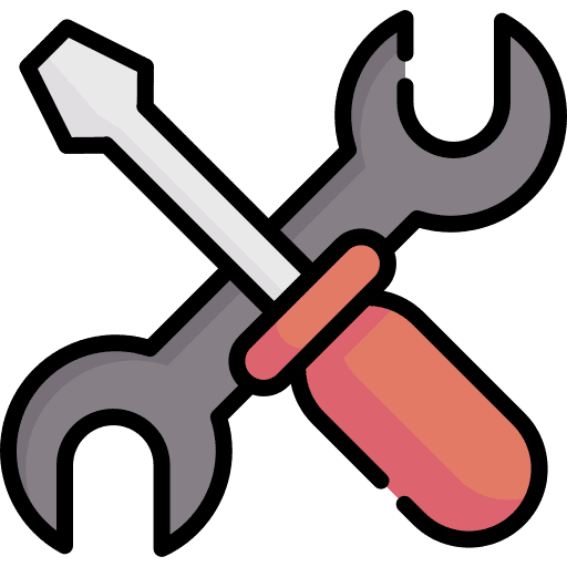 Car service screwdriver work tools construction and tools icon