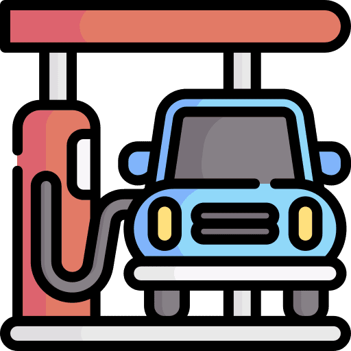 Gas station gas pump industry gas station icon