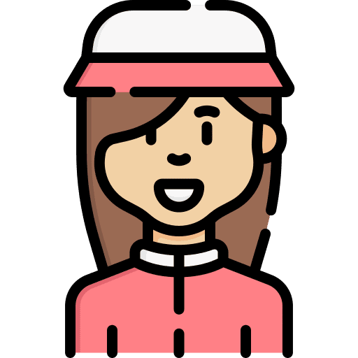 Girl brown hair kid caucasian icon