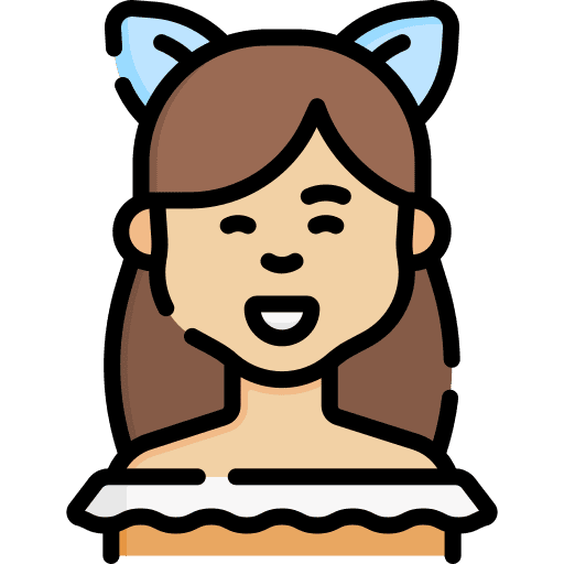 Girl kid avatar headband icon