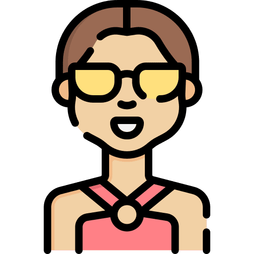 Girl kid kid and baby sunglasses icon
