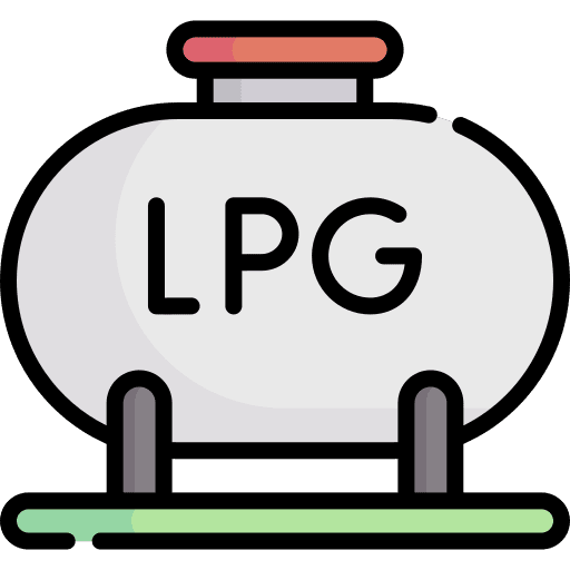 Liquefied petroleum gas transportation storage liquefied petroleum gas icon