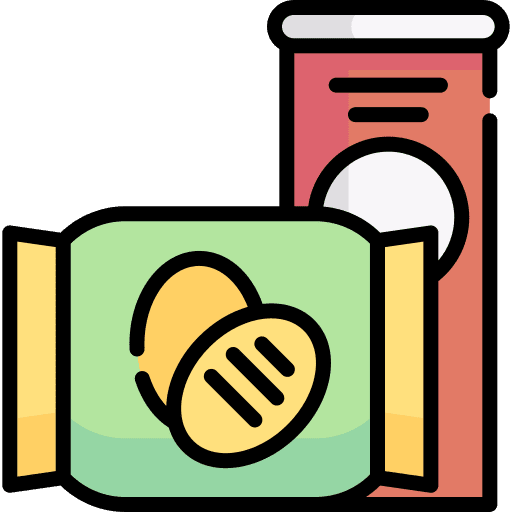 Chips potatoes junk food food and restaurant icon