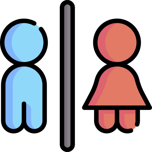 Wc restroom woman man icon