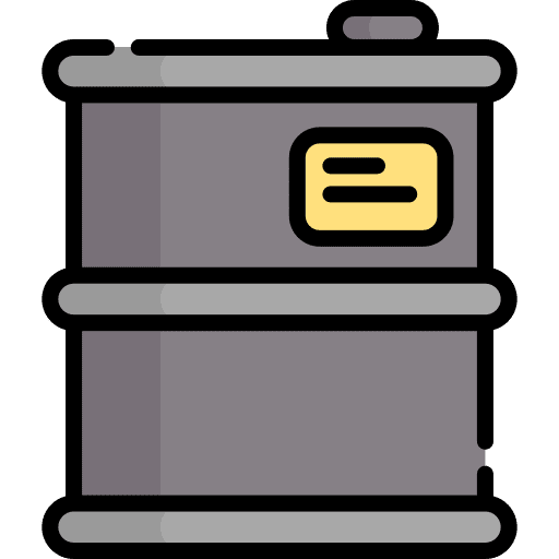 Barrel tank storage oil icon
