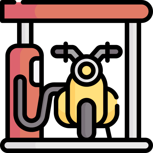 Gas station gas pump gas station transport icon