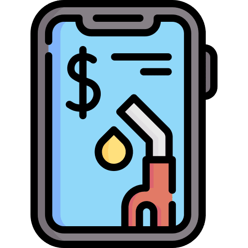 Mobile app mobile app gas station online payment icon