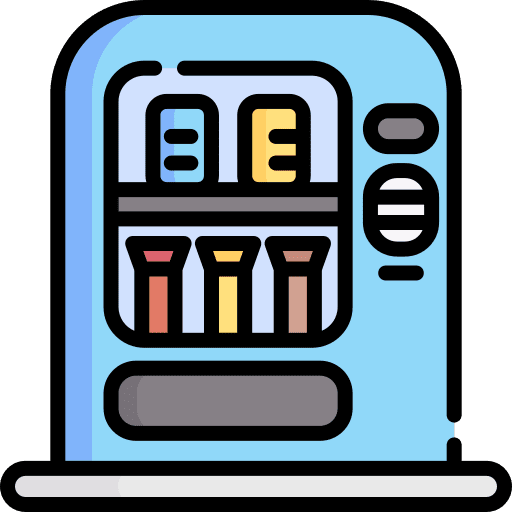 Vending machine snack electronics foot icon