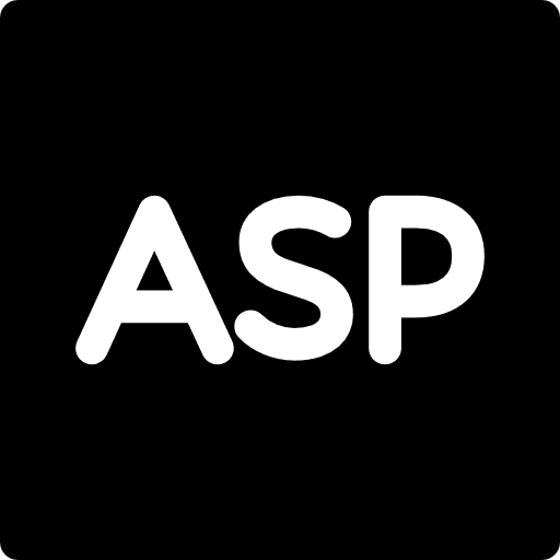 Asp logo typography symbol letters icon