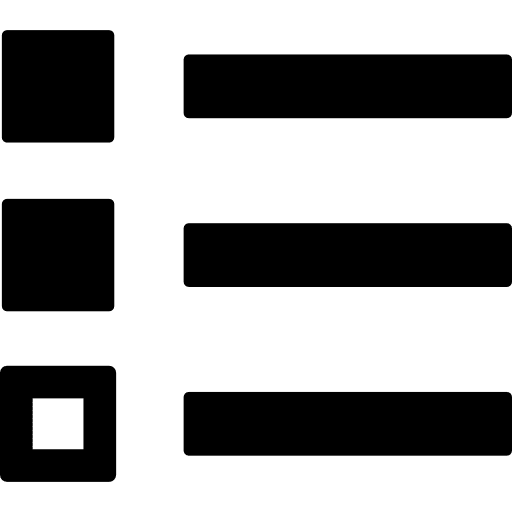 Bullet list marked mark listing index icon