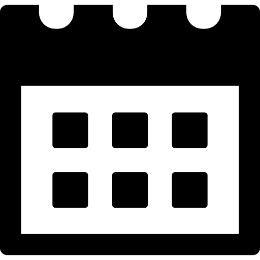 Calendar small page month year monthly icon