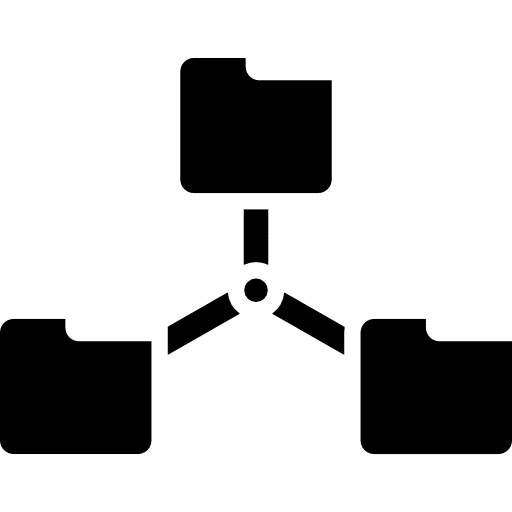 Folders linked links interface linked icon