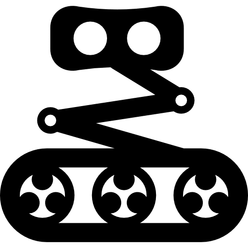 Mini robot robots machine wheels icon