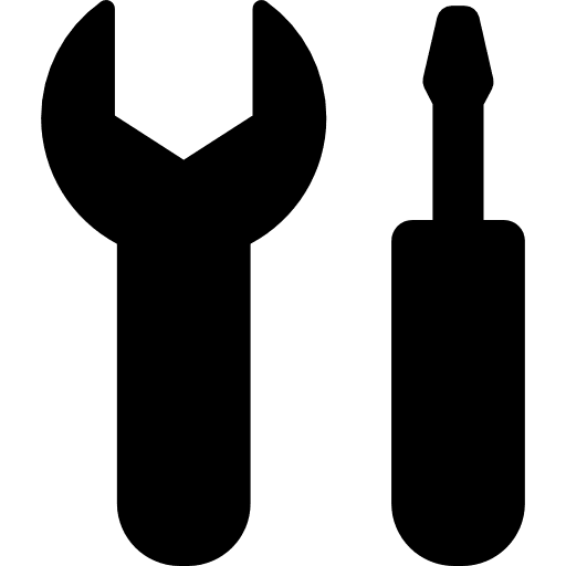 Settings tool wrenches wrench screw icon