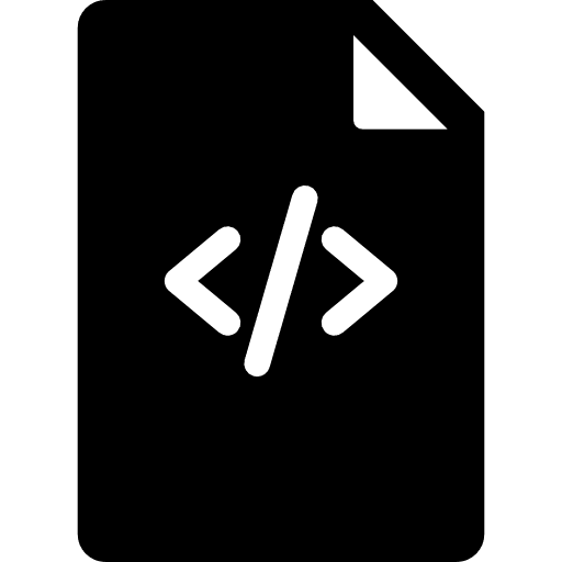 Code file document coding interface icon
