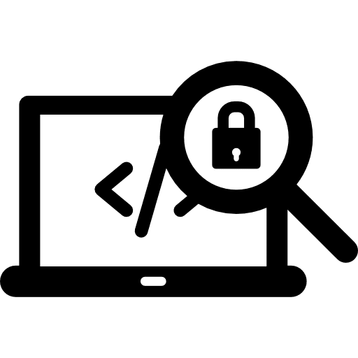 Locked code technology programming laptop icon