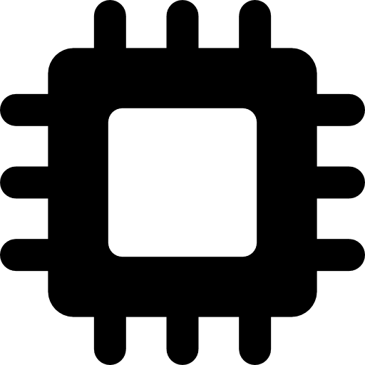 Processor computer chips microchip icon