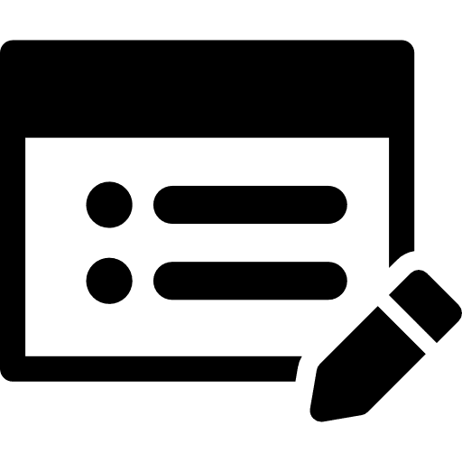 Web edition interface options edition icon