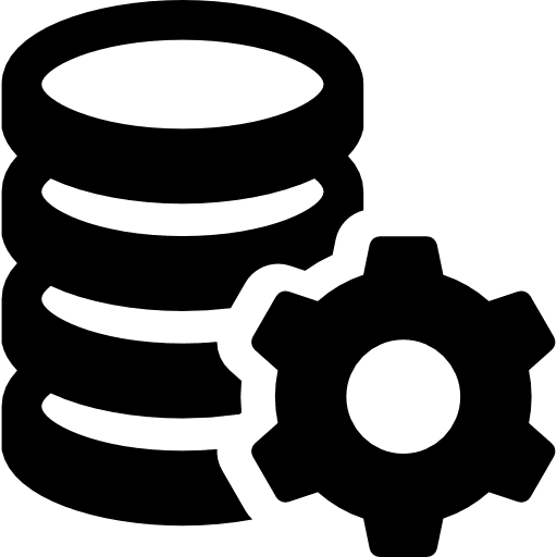 Database settings technology computing usage icon