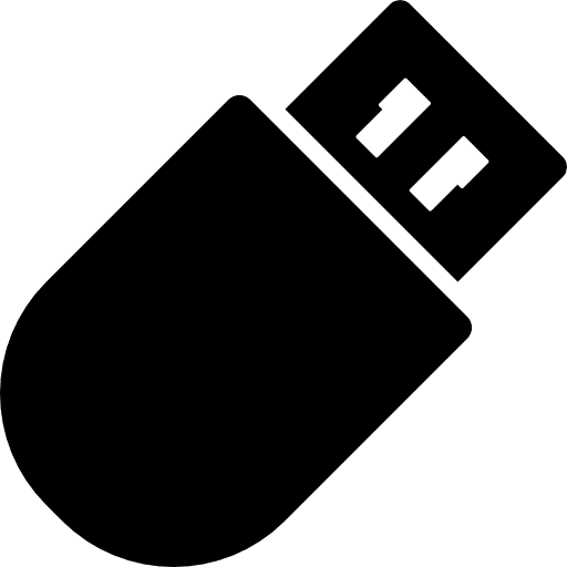 Mini usb technology flash drive pendrive icon