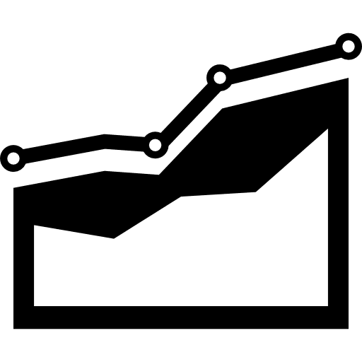 Multilayer graph chart business charts icon