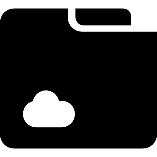 Cloud folder folder file storage computing icon
