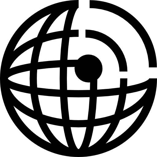 Wireless grib globe globe grid global earth globe icon