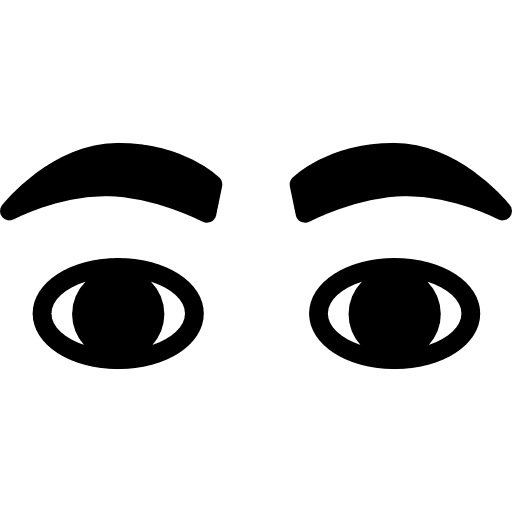Human eyes body parts eyeball eye icon
