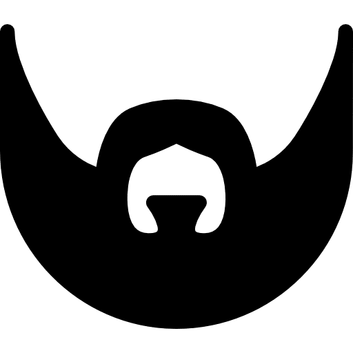 Man with beard men hipster facial hair icon