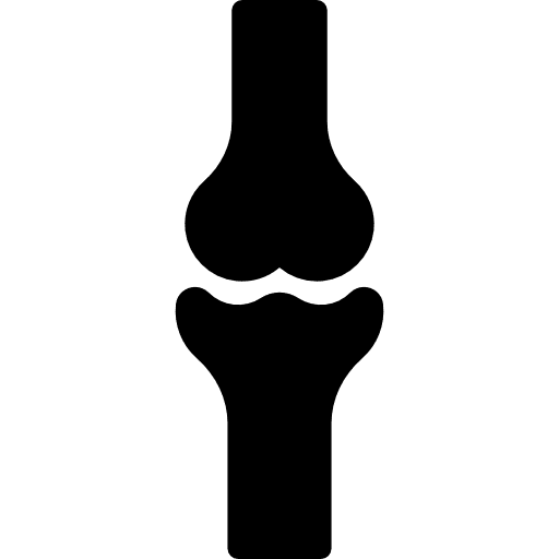 Knee bones hospital leg medical icon