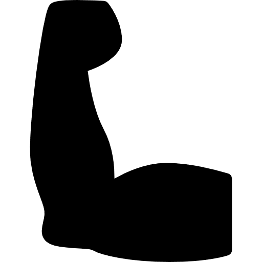 Biceps flex body parts gymnast icon