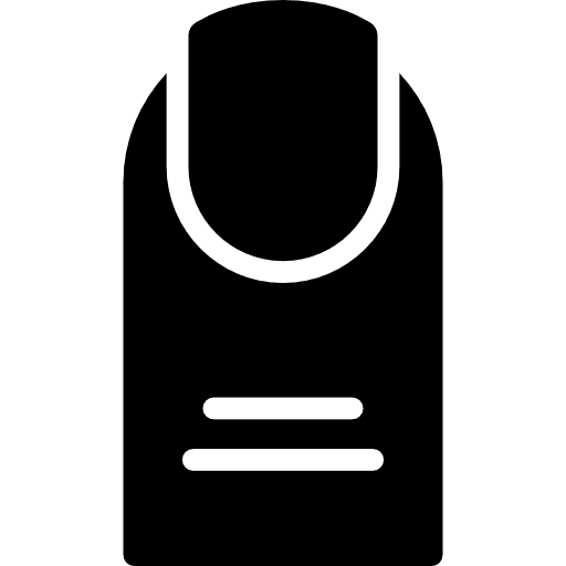 Big finger hand human body parts icon