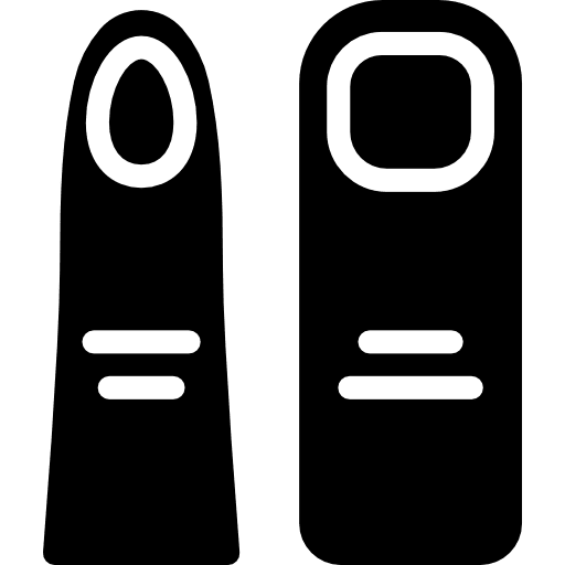 Two fingers masculine femenine finger icon