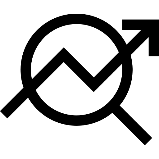 Analytic seo search tools and utensils icon