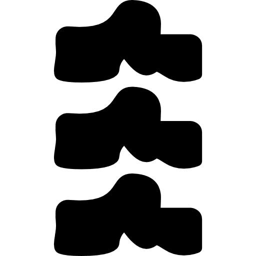 Anatomic spine medicine bones medical icon